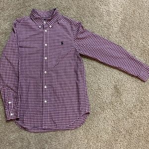 Polo red plaid Button down shirt